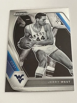 Selecciones del draft Panini Prizm 2021 Jerry West #100 WV Mountaineers/Lakers Salón de la fama Foto 1 de 2