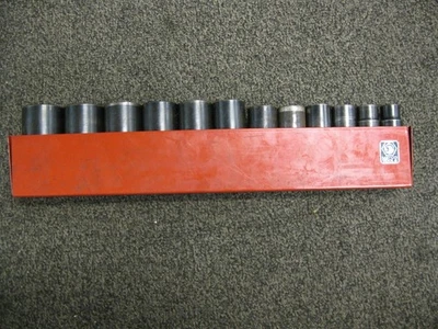 Matco Tools SCDP126TA 1/2" Drive 6 Point Deep Impact Socket 12 Piece Set - Image 1 of 2