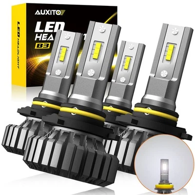 AUXITO 200W 9005 9006 High Low Beam LED Bulb Headlight Clear White B3-Plus Serie - Image 1 of 4