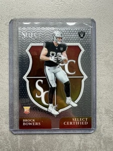 Brock Bowers RC Las Vegas Raiders Panini Select Certified NFL Football 2024 - Bild 1 von 2