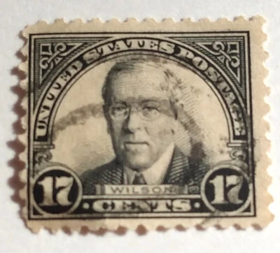 Estampilla Woodrow Wilson 17 centavos 1931 rara Foto 1 de 2