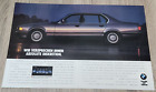12. BMW 750i Werbeanzeige Werbung Reklame 1990