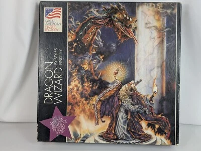 Great American Puzzle Factory 550 Piece Jigsaw Puzzle – “Dragon Wizard” – 1996 - Image 1 of 4