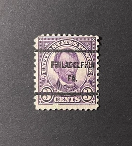 Philadelphia, Pennsylvania Type 61 Precancel - 3 cents Lincoln - U.S. #635 - PA - Picture 1 of 1