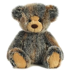 16 in Brindle Teddy Bear Large Plush Stuffed Toy Mottled Brown Tan Gray AU01728