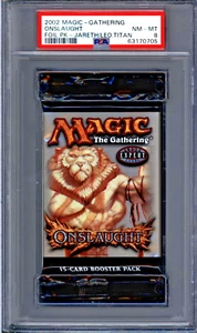 Onslaught Jareth, Leonine Titan Booster Pack Graded PSA 8 MTG Magic #63170705 - Picture 1 of 1