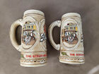 Two Stroh's Beer Stein The Strohs Brewery Company Made by Ceramarte Brazil