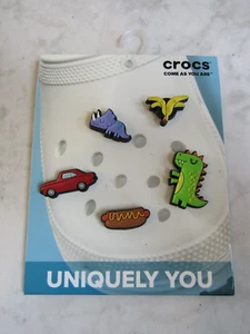 NWT Crocs Uniquely You Young Boy Cartoons Jibbitz Charms 5 Pack - Picture 1 of 2
