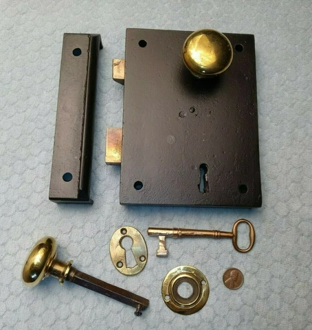 Price & Dana Exterior Rim Lock Restored 1850 Cover