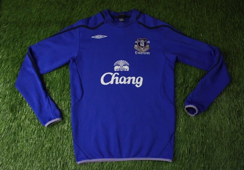 EVERTON 2007-2008 FOOTBALL SWEATSHIRT SWEATER TRAINING UMBRO ORIGINAL SIZE M Cover