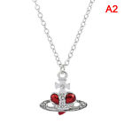 Love Fashion Necklace Pendants Saturn Necklace Gold Heart Chain NecklaJN ny