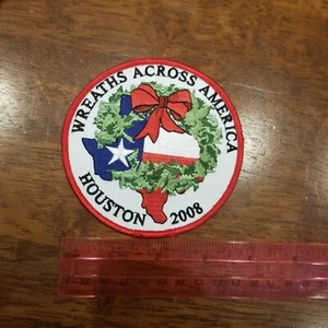 Wreaths Across America Houston 2008 Patch - Picture 1 of 2