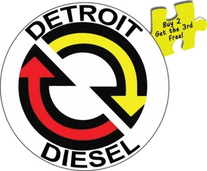 Detroit Diesel Turbo NHRA Racing Chevy DDC Decal Sticker 3.50" x 3.50" p177 - Picture 1 of 1