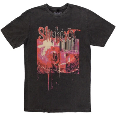 Slipknot - The End, So Far Barcode- Charcoal Grey Stone Wash t-shirt - Image 1 of 2