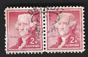 Scott#1033 2c Jefferson H.P. with DETROIT MICH. Fancy Oval Cancel - (A-2) - Picture 1 of 2