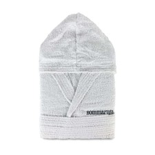 Accappatoio Unisex In Spugna Di Cotone 400gr Con Cappuccio Sommaruga Tinta Unita