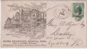 Lynch & Bristol Rpo Tenn Hotel Fairmount Illus Advt Abdeckung (b115) - Bild 1 von 1