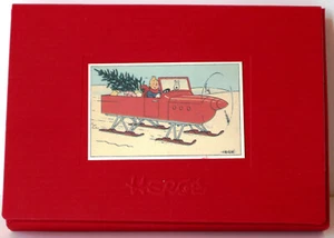 HERGÉ - Boite TINTIN CARTES DE VOEUX NOEL - Picture 1 of 4
