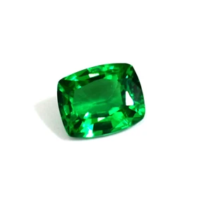 January Birthstone 8-10 CT Cushion Cut Natural Tsavorite Green Garnet Gemstone - Picture 1 of 8