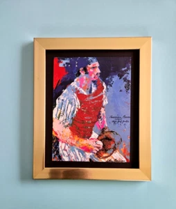 LEROY NEIMAN THURMAN MUNSON NY YANKS BASEBALL 1980S PLATE SIGNED PRINT FRAMED $ - Picture 1 of 3