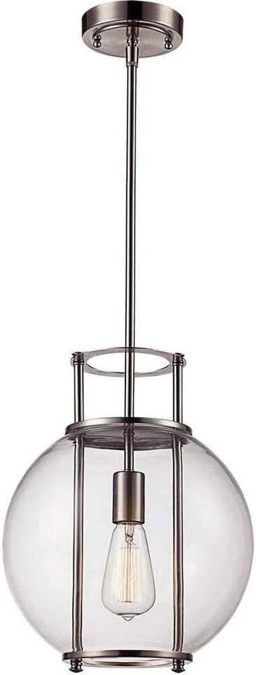 Trans Globe PND-2030 BN One Light Pendant from Grove Collection 11.75 inches - Image 1 of 1