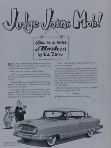 Ed Zern 1954 Nash Vintage Judge se une a Mob-8,5 x 11" - Imagen 1 de 11