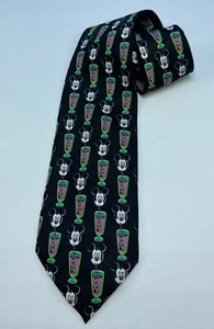 WALT DISNEY MICKEY MOUSE TIE mickey drinking for straw necktie - Picture 1 of 6