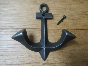 Gusseisen Schiffe Anker Rustikal Maritim Kleiderhaken Vintage Retro Alt Antik Stil - Bild 1 von 2