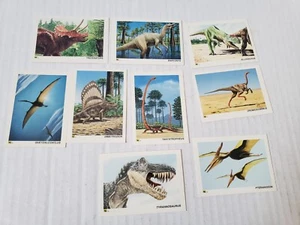 Vintage 1992 Dinocardz 9 Cards Trading Card Lot Dinosaurs Facts Cards - Picture 1 of 9