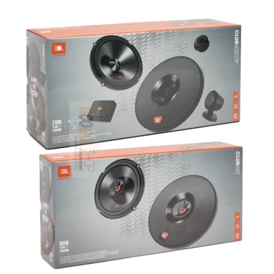 JBL Club Series 6.5" component & 6.5" Coaxial Audio Speakers for Car Front/Rear - Image 1 of 4