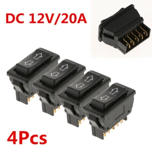 4PCS Car Universal 5Pin Power Door Lock/Power Window Rocker Switches DC 12V/20A - Bild 1 von 8