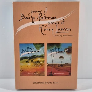 Poems of Banjo Paterson / Poems of Henry Lawson 2 HC Books In Slip Case - Bild 1 von 13
