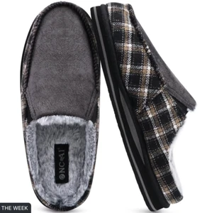 Herren-Hausschuhe Fußgewölbestütze Memory Foam – Größe 9 UK - Bild 1 von 3