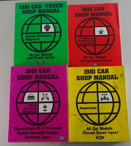 Manual de Taller Ford MUSTANG, Thunderbird/Lincoln Continental/Mercury 1981 - Imagen 1 de 7