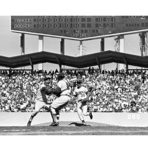 Sandy Koufax Dodgers 1963 Series Victory Maury Wills Johnny Roseboro 4x6 - Picture 1 of 1