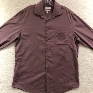Calvin Klein Herren Größe Large Hemd Button Down Slim Fit Stretch Lila - Bild 1 von 13