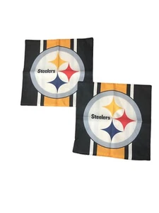 Pittsburgh Football 18x18 Pillow Covers Set of Two - Picture 1 of 2