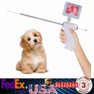Kit de cría de endoscopio artificial visual para perros con cámara de 5 MP pantalla giratoria - Imagen 1 de 17