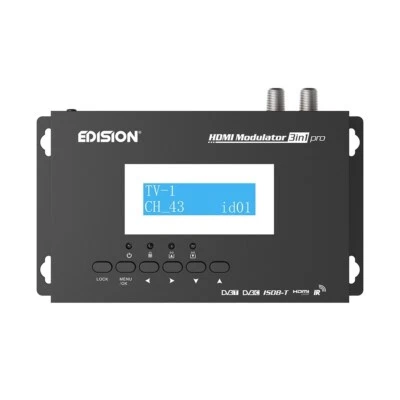Edision HDMI Modulator 3in1 pro Cable DVB-C Terrestrial DVB-T and ISDB-T FULLHD - Bild 1 von 4