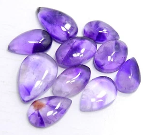 10 STCK. 88 KT KONVOLUT NATÜRLICHER STERN AMETHYST MIX CABOCHON SCHMUCK EDELSTEINE LO-60 - Bild 1 von 10