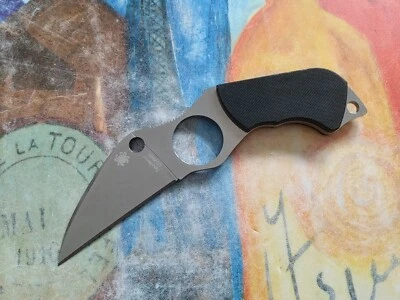 Spyderco Swick 6 Neck Knife, LC200N Wharncliffe Plain Blade, Black G10 Handle - Image 1 of 4