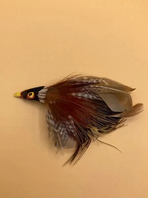 PHEASANT BROOCH HANDMADE FROM REAL PHEASANT FEATHERS - Image 1 of 4