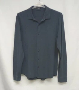 NWOT Express Men's XL Blue Cotton Button Down Long Sleeve Collared Shirt     B93 - Picture 1 of 6