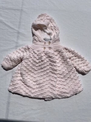 Suéter con Capucha Rosa Manga Larga 100% Acrílico Arizona Bebé Niña Talla 12 Meses Foto 1 de 4