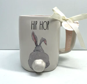 Taza de café de cerámica Rae Dunn Easter Bunny HIP HOP nueva taza de lanzamiento resorte cola 3D - Imagen 1 de 6