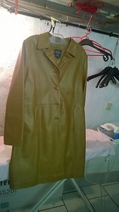 Ledermantel Größe L, hellbraun-beige-cognac, Lamm-Nappa-Leder - Bild 1 von 8