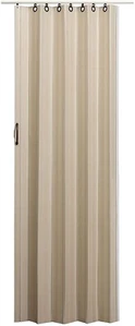 DECO3680L Homestyle Deco PVC Vinyl Folding Accordion Door, 36" x 80" Linen - Picture 1 of 5