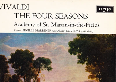 ARGO OVAL ZRG 654 UK - VIVALDI - THE FOUR SEASONS - NEVILLE MARRINER - EX+/NM - Image 1 of 2