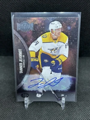 2021-22 SKYBOX METAL UNIVERSE HOCKEY ROOKIE CARD AUTO TANNER JEANNOT /299 🔥 - Image 1 of 2