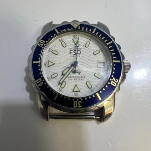 Vintage ESQ Men's Watch Esquire Swiss Movado 300102C Submersible No Band - Picture 1 of 5